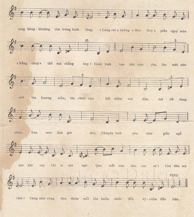 Sheet nhạc Gió Lạnh Đêm Hè 2